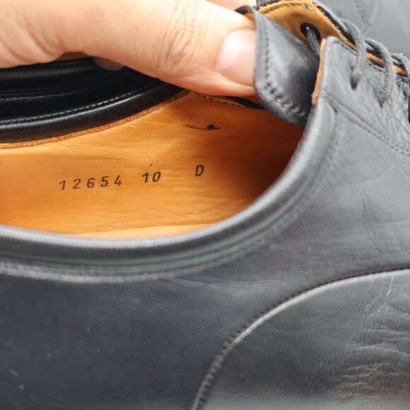 Magnanni Federico Men\'s US Size 10 D Oxford Cap Toe Black Lace Up Dress Shoes main image 5